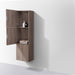 KubeBath Bliss 18" Wide by 59" High Linen Side Cabinet With Three Doors KubeBath
