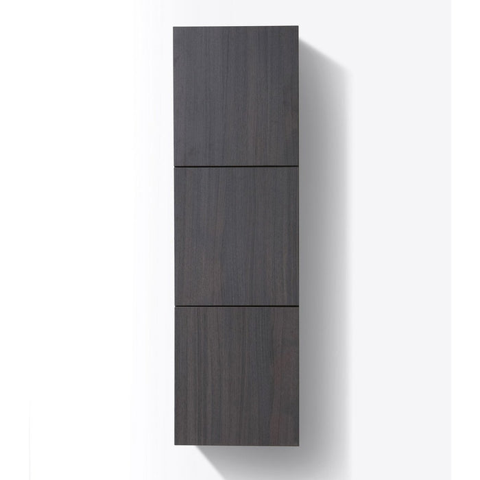 KubeBath Bliss 18" Wide by 59" High Linen Side Cabinet With Three Doors KubeBath