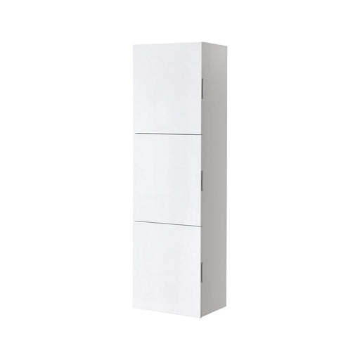 KubeBath Bliss 18" Wide by 59" High Linen Side Cabinet With Three Doors KubeBath