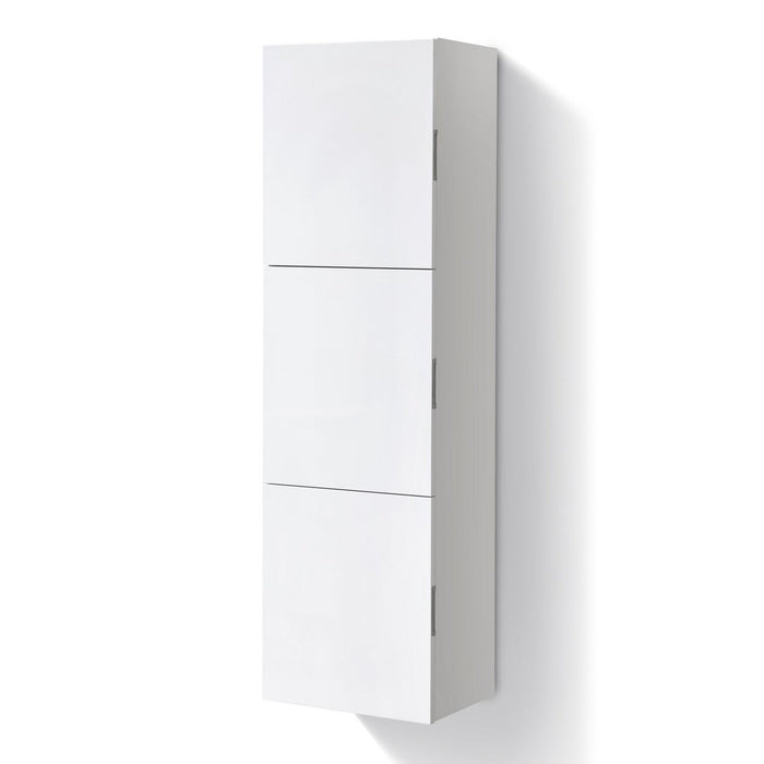 KubeBath Bliss 18" Wide by 59" High Linen Side Cabinet With Three Doors KubeBath