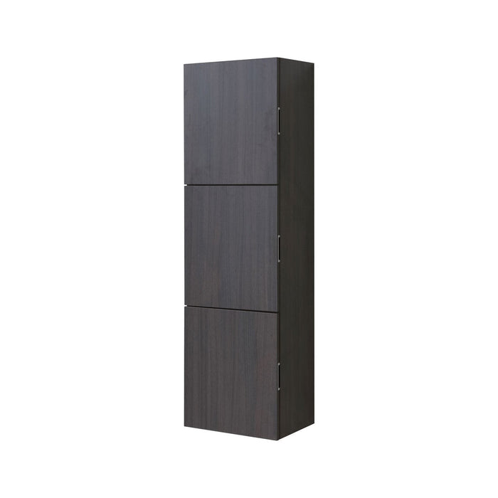 KubeBath Bliss 18" Wide by 59" High Linen Side Cabinet With Three Doors KubeBath