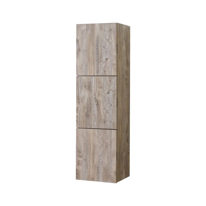 KubeBath Bliss 18" Wide by 59" High Linen Side Cabinet With Three Doors KubeBath