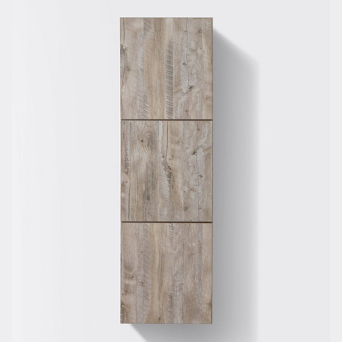 KubeBath Bliss 18" Wide by 59" High Linen Side Cabinet With Three Doors KubeBath
