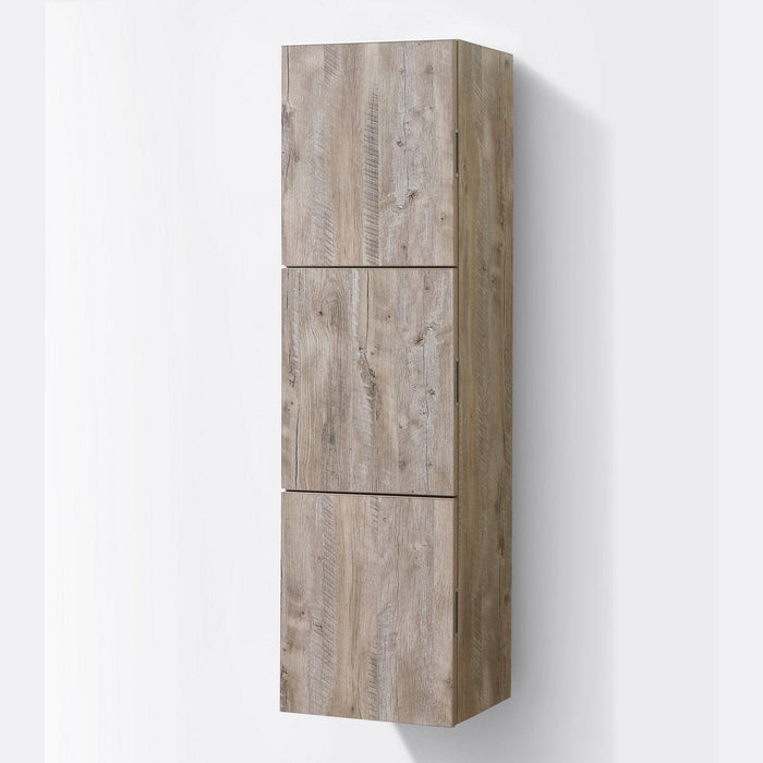 KubeBath Bliss 18" Wide by 59" High Linen Side Cabinet With Three Doors KubeBath