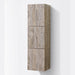 KubeBath Bliss 18" Wide by 59" High Linen Side Cabinet With Three Doors KubeBath