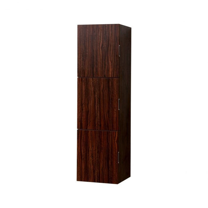KubeBath Bliss 18" Wide by 59" High Linen Side Cabinet With Three Doors KubeBath