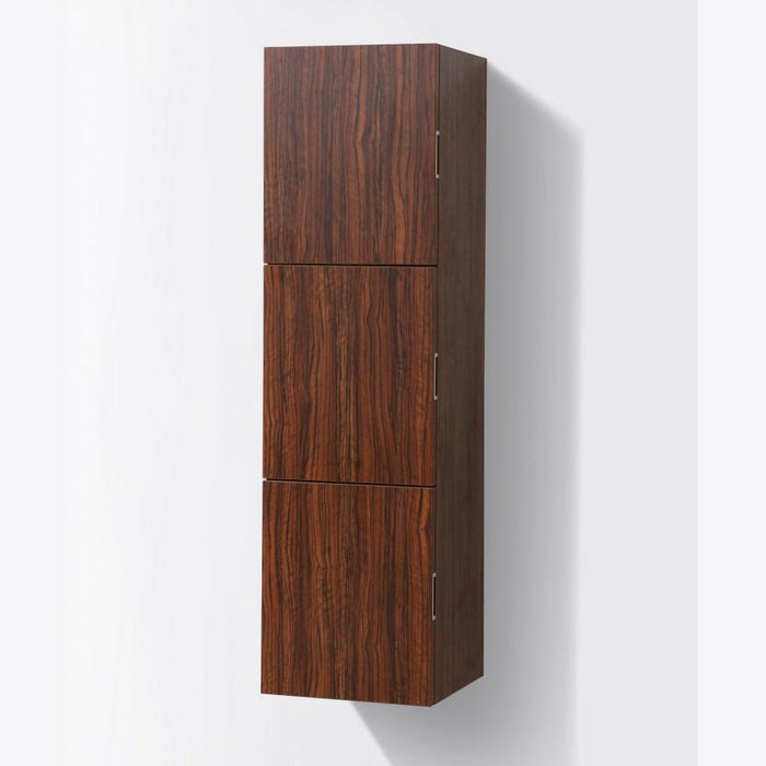 KubeBath Bliss 18" Wide by 59" High Linen Side Cabinet With Three Doors KubeBath