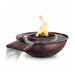The Outdoor Plus 27" Sedona Fire & Water Bowl Gravity Spill | Hammered Copper The Outdoor Plus