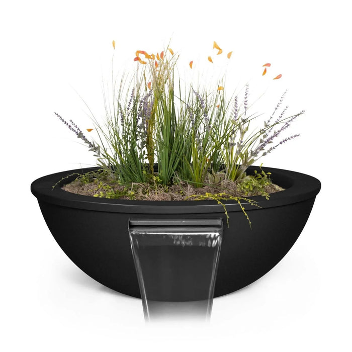The Outdoor Plus 36" Sedona Planter & Water Bowl | Metal Powder Coated The Outdoor Plus