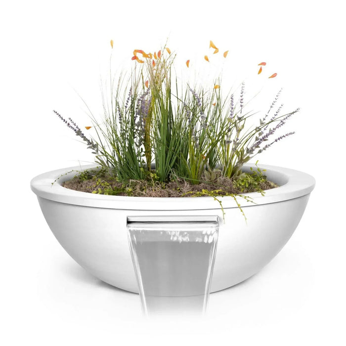The Outdoor Plus 48" Sedona Planter & Water Bowl | Metal Powder Coated The Outdoor Plus