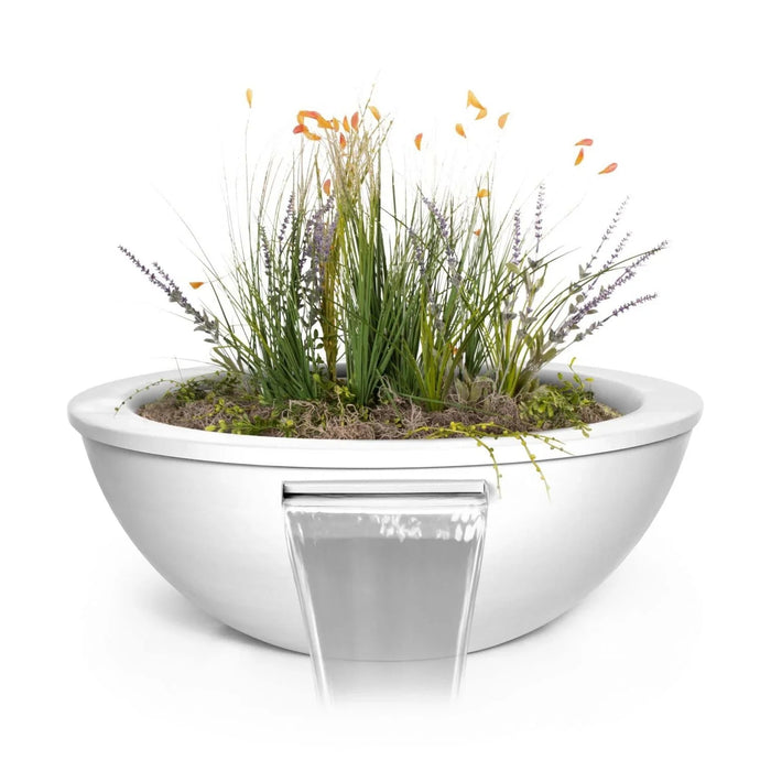 The Outdoor Plus 36" Sedona Planter & Water Bowl | Metal Powder Coated The Outdoor Plus