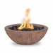 The Outdoor Plus 27" Sedona Fire Bowl | Wood Grain Concrete The Outdoor Plus