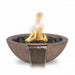 The Outdoor Plus 27" Sedona Fire & Water Bowl | Wood Grain Concrete The Outdoor Plus