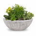 The Outdoor Plus 27" Sedona Planter Bowl | Wood Grain Concrete The Outdoor Plus