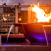 The Outdoor Plus 30" Maya Hammered Copper Fire & Water Bowl 4-Way Spill | Match Lit The Outdoor Plus