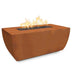 The Outdoor Plus Avalon 15" Tall Linear Fire Pit | Corten Steel The Outdoor Plus