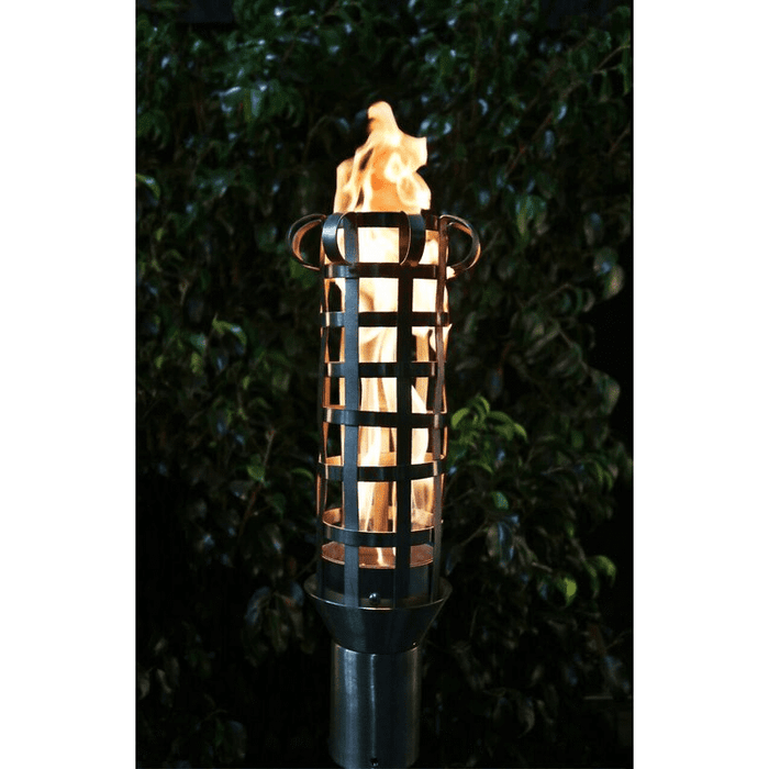 The Outdoor Plus Box Weave Fire Torch - Stainless Steel The Outdoor Plus