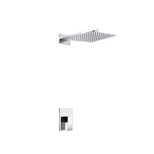 KubeBath Aqua Piazza Shower Set with Square Rain Shower KubeBath