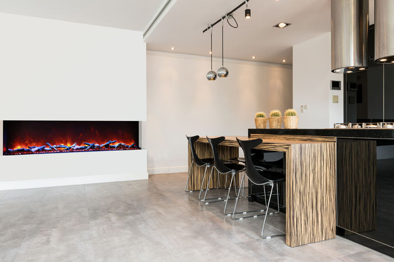 Amantii Tru View 3 Sided Electric Fireplace 72-TRU-VIEW-XL Amantii