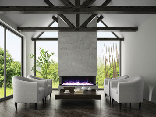 Amantii Tru View 3 Sided Electric Fireplace 72-TRU-VIEW-XL Amantii