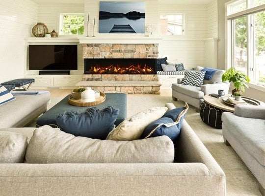 Amantii Tru View 3 Sided Electric Fireplace 40-TRU-VIEW-XL Amantii