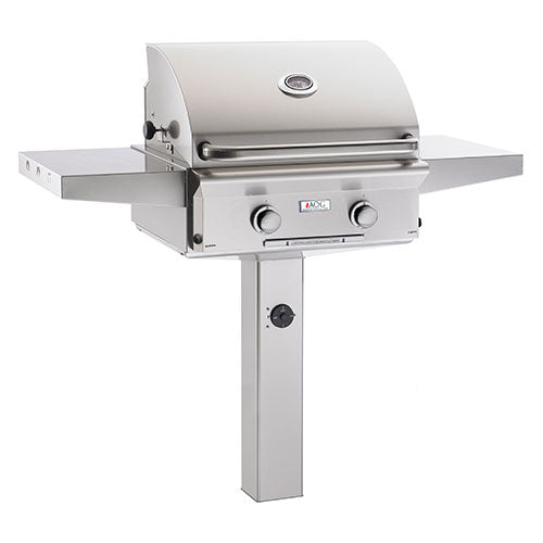 American Outdoor Grill 24" In-Ground Post "L" Series Gas Grill (Optional Rotisserie) - 24NGL American Outdoor Grills | AOG