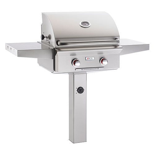 American Outdoor Grill 24" In-Ground Post "T" Series Gas Grill (Optional Rotisserie) - 24NGT