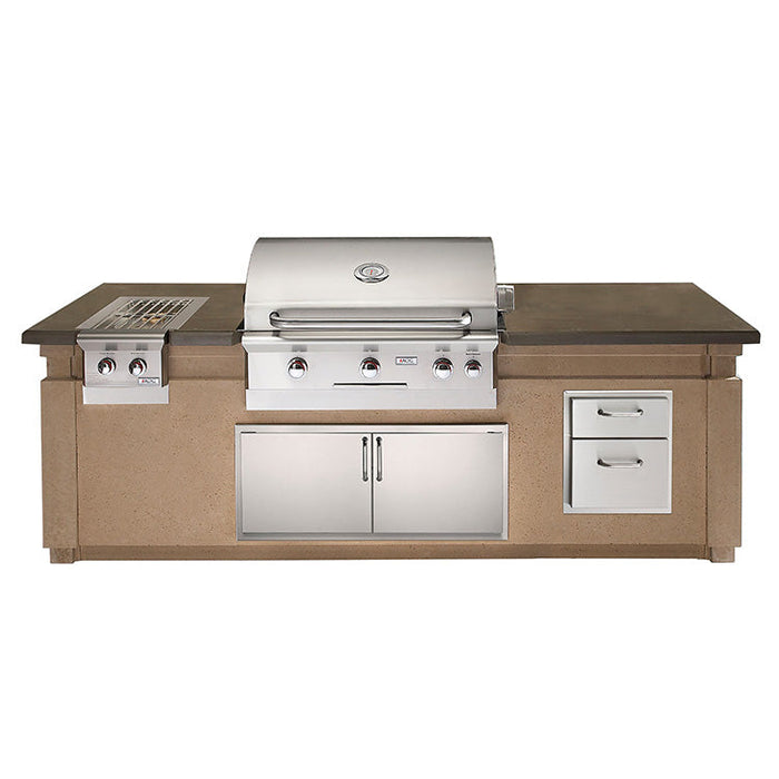 American Outdoor Grill 790 Pre Fabricated Island Bundle - Smoke Granite Counter Top - American Outdoor Grill American Outdoor Grills | AOG