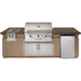 American Outdoor Grill 790 Pre Fabricated Island Bundle - Smoke Granite Counter Top - American Outdoor Grill American Outdoor Grills | AOG
