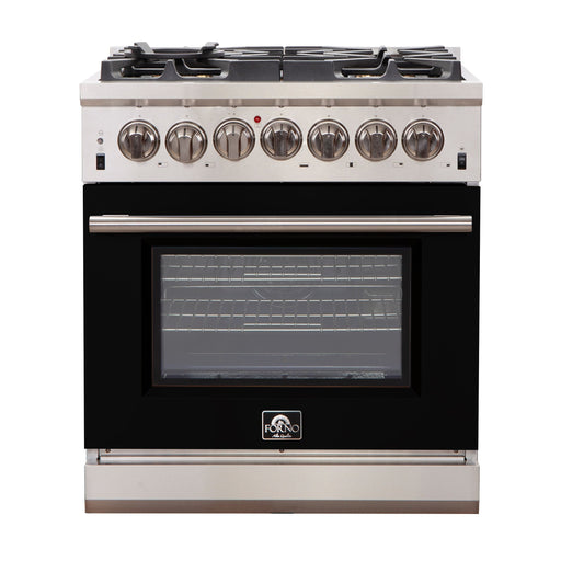 FORNO Capriasca - Titanium Professional 30" Freestanding Colored Door Gas Range FFSGS6260-30 FORNO