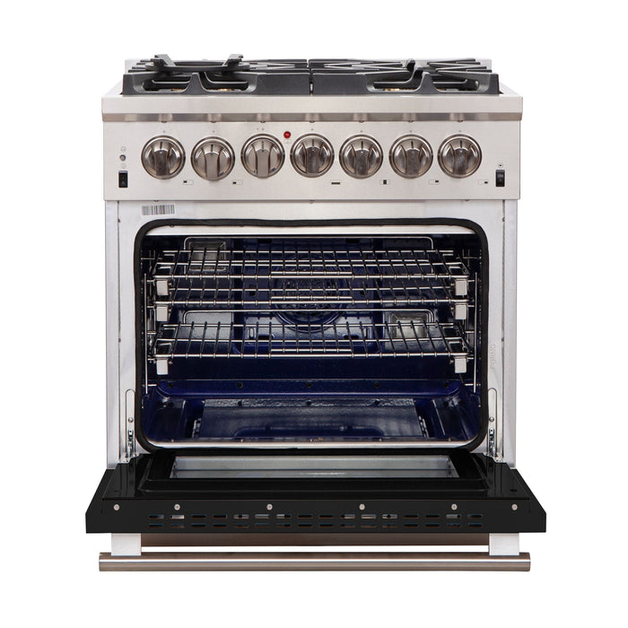 FORNO Capriasca - Titanium Professional 30" Freestanding Colored Door Gas Range FFSGS6260-30 FORNO