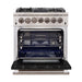 FORNO Capriasca - Titanium Professional 30" Freestanding Colored Door Gas Range FFSGS6260-30 FORNO