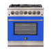 FORNO Capriasca - Titanium Professional 30" Freestanding Colored Door Gas Range FFSGS6260-30 FORNO