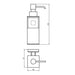 KubeBath Aqua Nuon Wall Mount Stainless Steel Soap Dispenser KubeBath