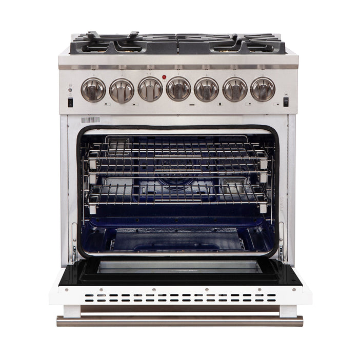 FORNO Capriasca - Titanium Professional 30" Freestanding Colored Door Gas Range FFSGS6260-30 FORNO