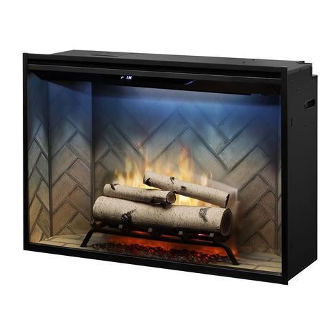 Birch Log Set Accessory for Revillusion 36 & 42-in Firebox - side view