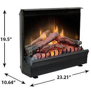 Dimplex Deluxe 23-Inch Electric Firebox with Log Set - DFI2310
