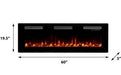 Dimplex Sierra 60-Inch Wall Mount Linear Electric Fireplace - SIL60