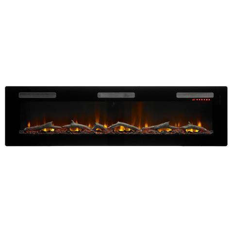 Sierra 72-Inch Wall Mount Linear Electric Fireplace - side view