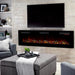 Sierra 72-Inch Wall Mount Linear Electric Fireplace - front view