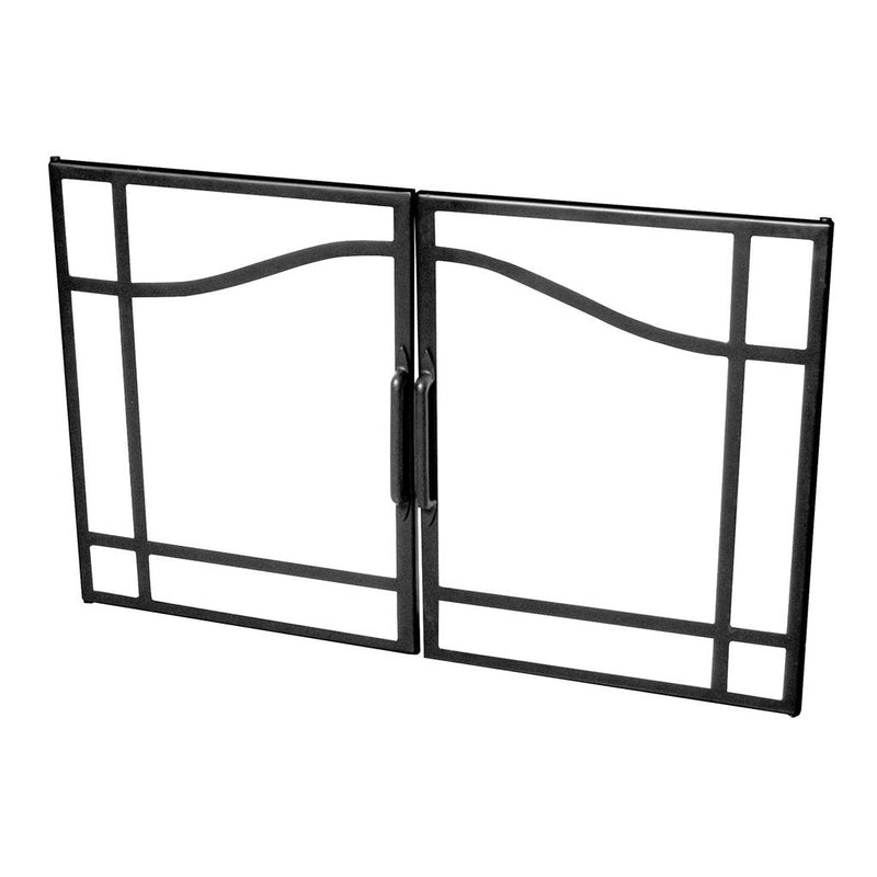 Dimplex Swing Glass Door with Black Accents - BFSDOOR33BLK