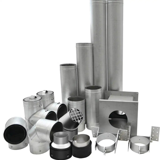 Drolet 4" Vortex Pellet Vent Basement Kit - VOPKB04 Drolet