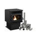 Drolet Eco-55 Pellet Stove With 3" Ground Floor Kit DP00070KVG Drolet