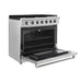 Empava 36" Slide-In Single Oven Natural Gas Range with 6 Burners - 6 cu.ft, EMPV-36GR11 Empava