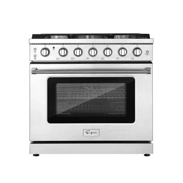 Empava 36" Slide-In Single Oven Natural Gas Range with 6 Burners - 6 cu.ft, EMPV-36GR11 Empava