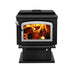 Drolet Escape 1800 Wood Stove - Brushed Nickel Door - DB03111 Drolet