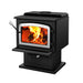 Drolet Escape 1800 Wood Stove - Brushed Nickel Door - DB03111 Drolet