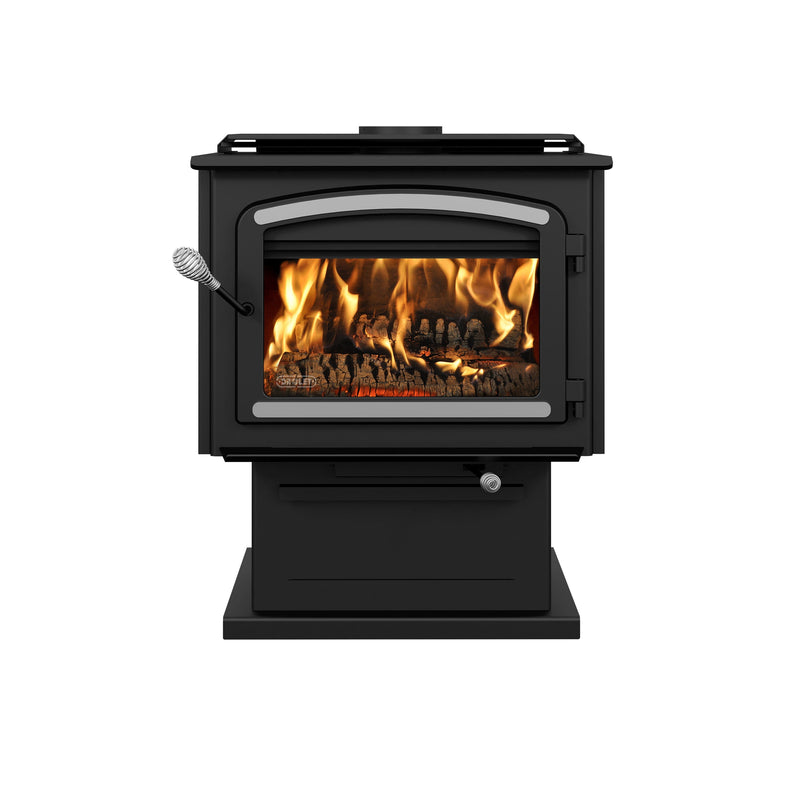 Drolet Escape 2100 Wood Stove With Brushed Nickel Trims - DB03131