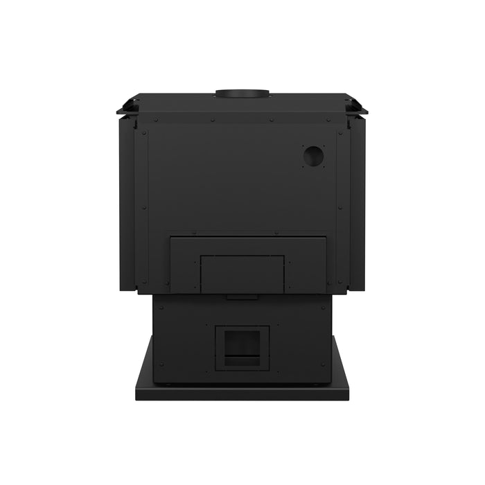 Drolet Escape 2100 Wood Stove With Brushed Nickel Trims - DB03131 Drolet