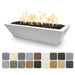 The Outdoor Plus 72" x 20" Linear Maya GFRC Fire Bowl Match Lit | Natural Gas The Outdoor Plus